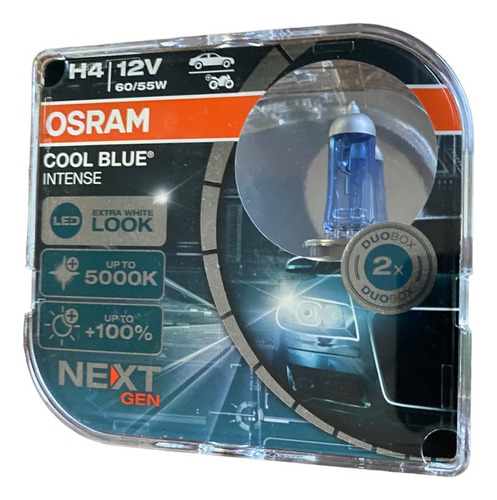 Foco H4 4200k Cool Blue Osram Juego 2 Pzas