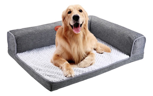 Cama Sofa Ortopedico Premium Para Mascotas Perros Gatos M