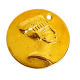 100 Moneda Faraón Oro 14mm Confección Danza Arabe Inplamet