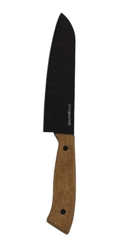 Cuchillo Cocina Acero/cerámica Con Mango De Madera 17.5cm 