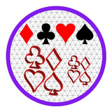 Kit 8 Cortadores Naipes Cartas Baralho Poker 3 Cm E 5 Cm