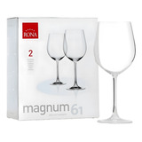 Copa Magnum Degustación Rona Cristal X2 Vino Agua 610ml
