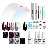 Kit Para Uñas En Gel Con Colores Brillante Para Principiante