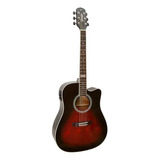 Violão Giannini Performance Gf1d Ceq Aço Brown Red Burst Orientação Da Mão Destro