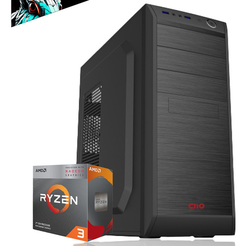 Pc Oficina: Amd Ryzen 3 3200g Vega 8 A520 16gb 1tb Wifi