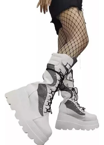 Botas Estilo Gótico Para Mujer De Zmshop, Estilo Punk, Suela