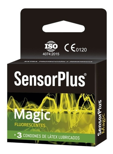 Preservativo Fluorescente Magic X3 Sensorplus