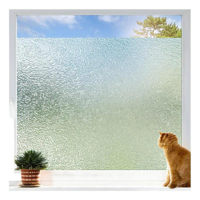 A Papel Vinil Opaco For Ventana Baño 45x400 Cm Diseño Y Onda