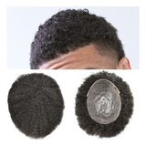 Lyrical Hair Afro Curl Toupee Para Hombres Negros 10x8 Full 