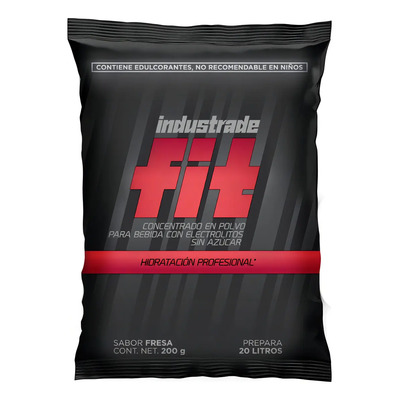 Industrade Fit Bebida Rehidratante Polvo 20lt Sabor Fresa | MercadoLibre