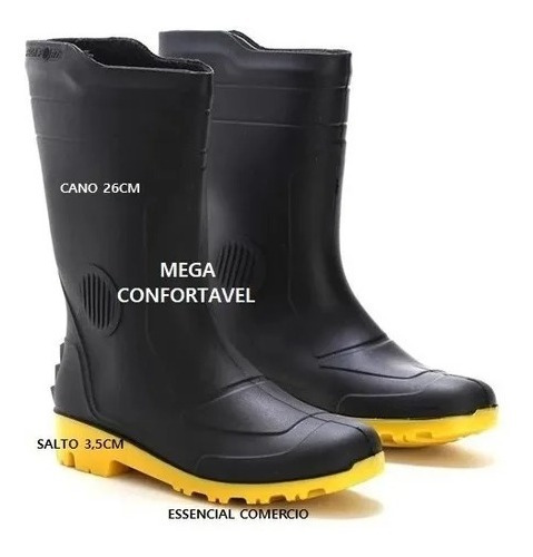 Bota Galocha Impermeável Cano Longo Pvc Pega Forte Grendene