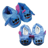 Pantuflas Stitch Talles Grandes Azul Plumitaa Pantus