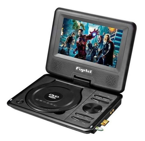 Mini Dvd Fujitel 7  + Tv  Portátil Color - Electromundo