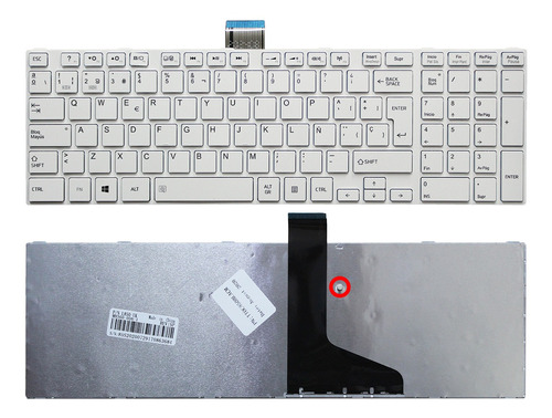 Teclado Toshiba C850 C855 L855 L875 L855d-sp5169mk Blanco