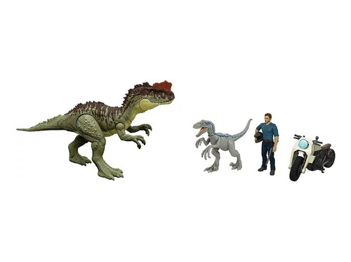Dinosaurios Jurassic World Yangchuanosaurus, Owen & Blue Set