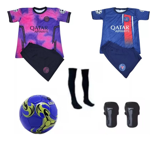 2 Kits Conjunto Uniforme Times De Futebol + Brinde + Meião 