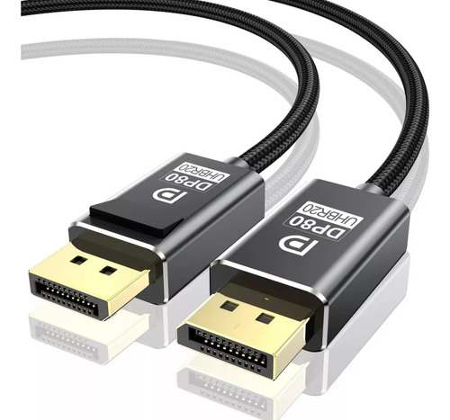 Cable Displayport V2.1 Uhd De Hasta 240hz (2k) 2,0 Mts