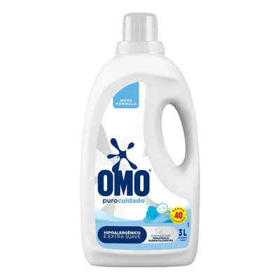 Lava-Roupas Líquido Omo Puro Cuidado Galão 3l | MercadoLivre