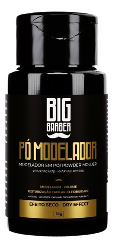 Pomada Em Pó Modelador Big Barber 15g Capilar Efeito Seco