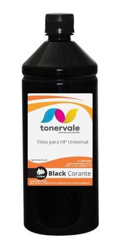 Tinta Para Recarga De Cartucho Para Hp Universal Corante Bla