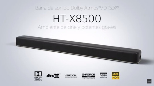 Barra De Sonido Sony Ht-x8500 De 2.1 Canales Dolby Atmos Dts