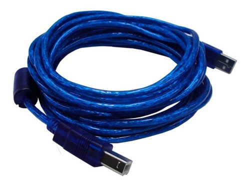 Cable Usb Para Impresora 5mts Mallado Con Filtro Videcom