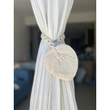 Sujetador Pluma Hoja Agarra Cortina Macramé Home Deco