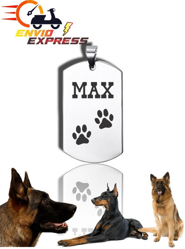 Placa Identificación Mascotas Mismo Día Flex ¡personalizada!