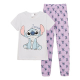 Pijama Niñas Manga Corta Lilo & Stitch Original Disney® 