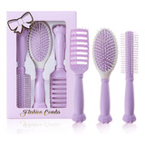 Set De Cepillo Desenredante Para Cabello