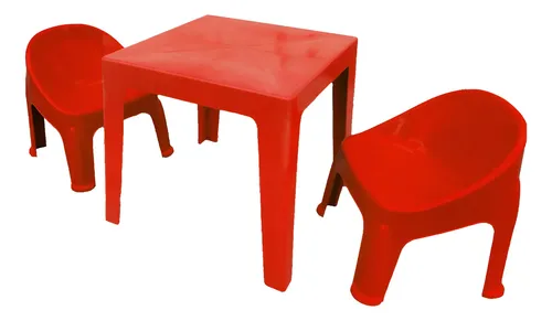 Set Mesita Infantil Y Dos Sillitas Infantiles
