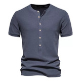 Camisas Henley For Hombre Camisas Informales De Punto