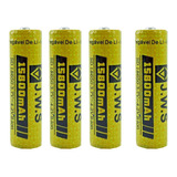 Kit 4x Bateria Mega Forte 18650 4,2v 15800mah Jws Até 11h