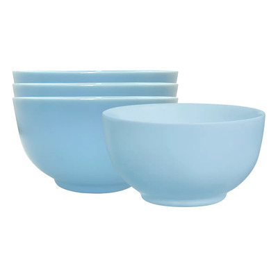 Bowl Diwali De Opal Azul 4 Tazón Para Cereal Cuenco Color Azul Claro | Meses sin interés