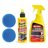 Super Renovador Pads Aplicadores Y Cera Autobrillo Revigal