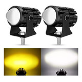 Par Faro Led Exploradora Laser Blanco Amarillo Moto Coche60w