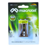 Bateria Recargable 9v 300 Mah Macrotel Rectangular
