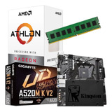 Combo Actualización Pc Amd Athlon 3000g + 8 Gb + Ssd 120