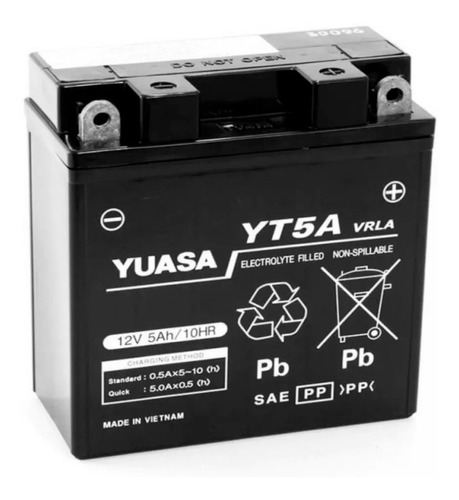 Bateria Yuasa Yt5a Yb5l-b Gel Yamaha Fz16 Sz150rr - C