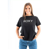 Remera  Mujer Roxy Manga Corta Logo Basic