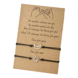 Pulseiras Casal Amizade Sol E Lua 