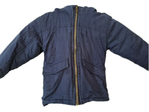 Chaqueta Parka Azul Para Niño, Invierno 