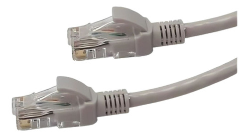 Cable De Red / Patch Cord Certificado Cat5e 25 Mts Gris 