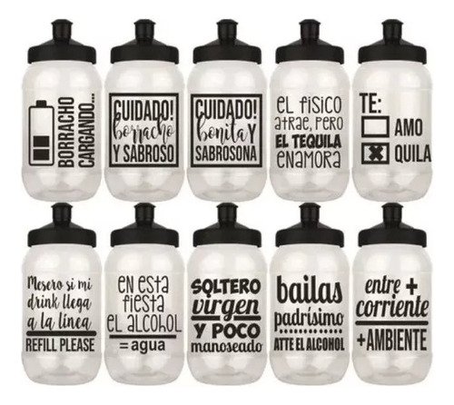 28 Pz Termo Personalizado Bule Bote Tapa Chupón Sport 500ml