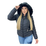 Jaqueta Blusa Feminina Puffer Forrada Impermeável Inverno