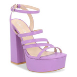 Sandalias Fiesta 59780pr Correa Morado Elegante Tendencia