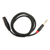 Cable Hembra Balanceado Xlr A 1/4 Pulgadas, 6,35 Mm, Bajo Ni