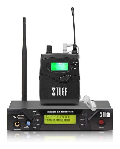 Xtuga Bk510 Solo Canal En Ear Monitor Del Sistema Uhf-100 De