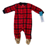 Pijama Bebé Navidad Carters Niño 3  Y 6 Meses +babero Regalo