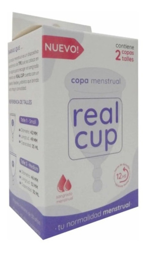Copa Menstrual Real Cup 2 Unidades Copita Reutilizable 